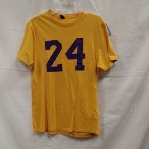 Golden Tee with Bold Purple Number (KOBE quote on back)